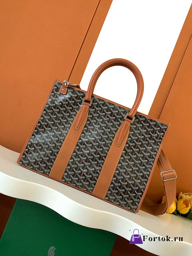 Fortok Goyard Morvan Brown 39 × 6.5 × 29 cm - 1