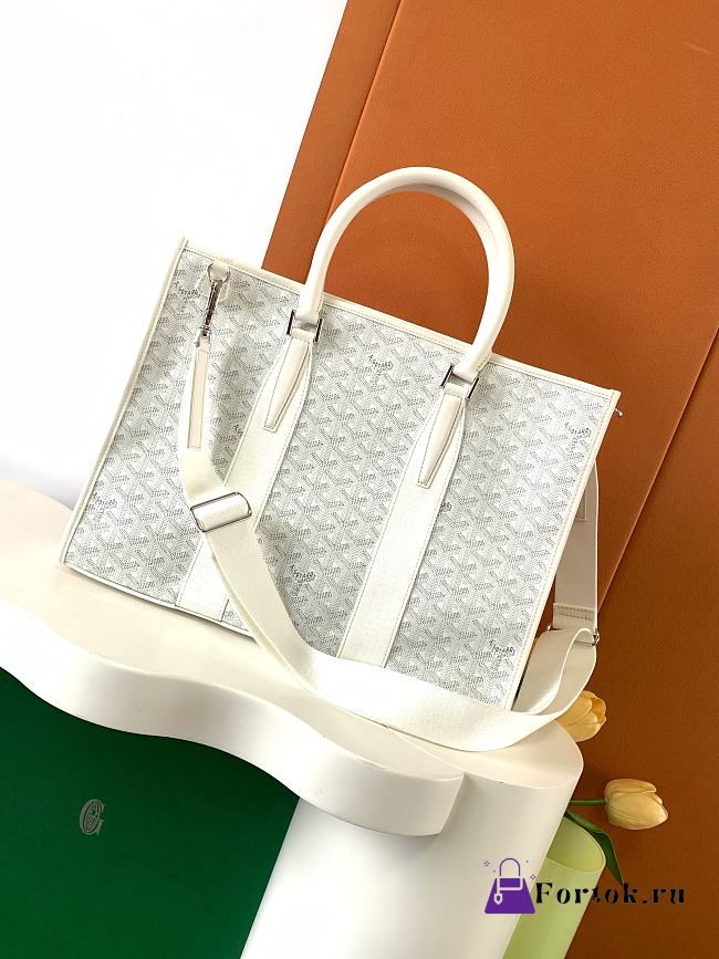 Fortok Goyard Morvan White 39 × 6.5 × 29 cm - 1