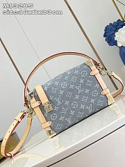 Fortok Louis Vuitton Monogram Denim Side Trunk 16x8x23cm - 1