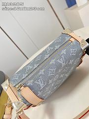 Fortok Louis Vuitton Monogram Denim Side Trunk 16x8x23cm - 3