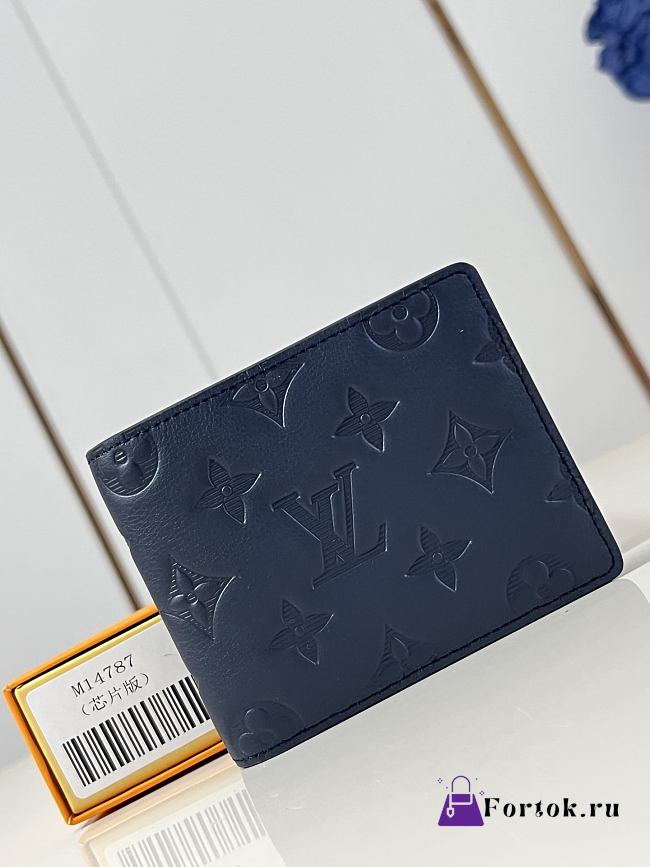 Fortok Louis Vuitton Multiple Wallet Navy Blue M14787 11.5 x 9 x 1.5 cm - 1