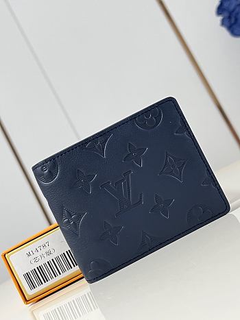 Fortok Louis Vuitton Multiple Wallet Navy Blue M14787 11.5 x 9 x 1.5 cm
