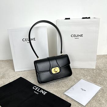 Fortok Celine Josephine Bag Black 18.5 x 13 x 5 CM