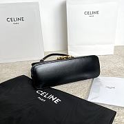 Fortok Celine Triomphe handbag Black 24x8x11.5cm - 6
