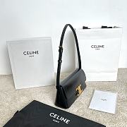 Fortok Celine Triomphe handbag Black 24x8x11.5cm - 5
