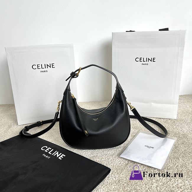 FORTOK Teen Celine Lulu IN SUPPLE GRAINED CALFSKIN Black 21 x 24 x 5 CM - 1