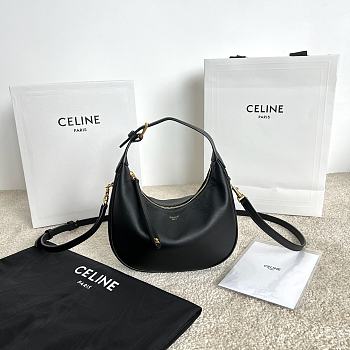 FORTOK Teen Celine Lulu IN SUPPLE GRAINED CALFSKIN Black 21 x 24 x 5 CM