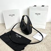 FORTOK Teen Celine Lulu IN SUPPLE GRAINED CALFSKIN Black 21 x 24 x 5 CM - 5