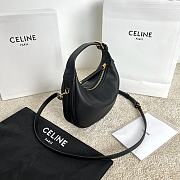 FORTOK Teen Celine Lulu IN SUPPLE GRAINED CALFSKIN Black 21 x 24 x 5 CM - 3