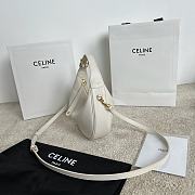 FORTOK Teen Celine Lulu IN SUPPLE GRAINED CALFSKIN White 21 x 24 x 5 CM - 6