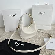FORTOK Teen Celine Lulu IN SUPPLE GRAINED CALFSKIN White 21 x 24 x 5 CM - 3