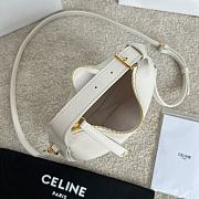 FORTOK Teen Celine Lulu IN SUPPLE GRAINED CALFSKIN White 21 x 24 x 5 CM - 4