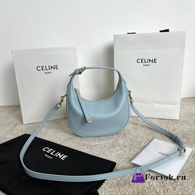 FORTOK Teen Celine Lulu IN SUPPLE GRAINED CALFSKIN Blue 21 x 24 x 5 CM - 1