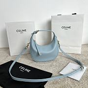 FORTOK Teen Celine Lulu IN SUPPLE GRAINED CALFSKIN Blue 21 x 24 x 5 CM - 1