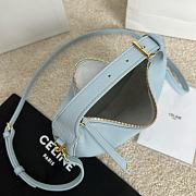 FORTOK Teen Celine Lulu IN SUPPLE GRAINED CALFSKIN Blue 21 x 24 x 5 CM - 6