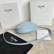 FORTOK Teen Celine Lulu IN SUPPLE GRAINED CALFSKIN Blue 21 x 24 x 5 CM - 3