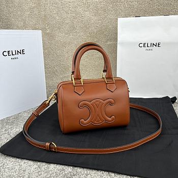 Fortok CELINE MINI BOSTON IN SMOOTH CALFSKIN 14 x 9.5 x 7.5 CM 
