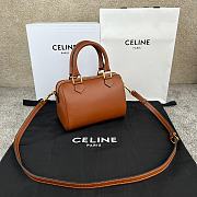 Fortok CELINE MINI BOSTON IN SMOOTH CALFSKIN 14 x 9.5 x 7.5 CM  - 3