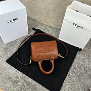 Fortok CELINE MINI BOSTON IN SMOOTH CALFSKIN 14 x 9.5 x 7.5 CM  - 2