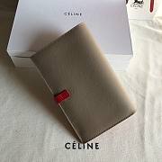 Fortok Celine Medium Strap Wallet Ebony 19cm - 6