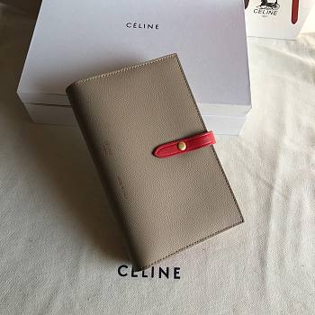 Fortok Celine Medium Strap Wallet Ebony 19cm