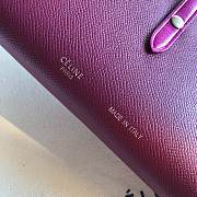 Fortok Celine Medium Strap Wallet Rouge 19cm - 6