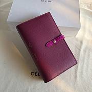 Fortok Celine Medium Strap Wallet Rouge 19cm - 3