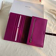 Fortok Celine Medium Strap Wallet Rouge 19cm - 4