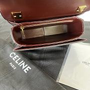 FORTOK CELINE Triomphe handbag IN PATENT CALFSKIN ROUGE 18.5 x 13 x 6 CM - 2