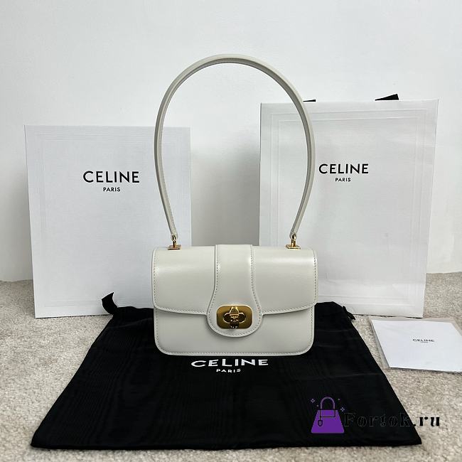 Fortok Celine Josephine Bag White 18.5 x 13 x 5 CM - 1