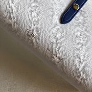 Fortok Celine Medium Strap Wallet White 19cm - 2