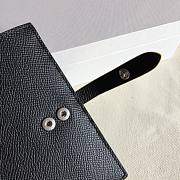 Fortok Celine Medium Strap Wallet Black Yellow 14cm - 4