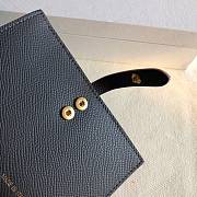 Fortok Celine Medium Strap Wallet Black Pink 14cm - 6