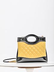 Fortok Chanel 31 Mini Bag Black and Yellow 23 cm - 3