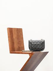 Fortok Chanel Messenger Bag Black 15 x 20 x 7 cm - 5