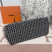 Fortok Moynat Canvas M Tote Bag Black Large 53x33x17cm - 6