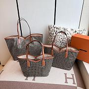 Fortok Moynat Canvas M Tote Bag Brown Large 53x33x17cm - 2