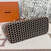 Fortok Moynat Canvas M Tote Bag Brown Medium 45×27.5×14cm - 5