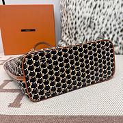 Fortok Moynat Canvas M Tote Bag Brown Small 39×24×12cm - 5