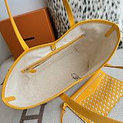 Fortok Moynat Canvas M Tote Bag Yellow Medium 45×27.5×14cm - 4