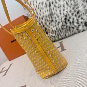 Fortok Moynat Canvas M Tote Bag Yellow Small 39×24×12cm - 6