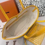 Fortok Moynat Canvas M Tote Bag Yellow Small 39×24×12cm - 4