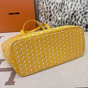 Fortok Moynat Canvas M Tote Bag Yellow Small 39×24×12cm - 3