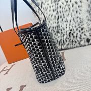 Fortok Moynat Canvas M Tote Bag Black Medium 45×27.5×14cm - 4