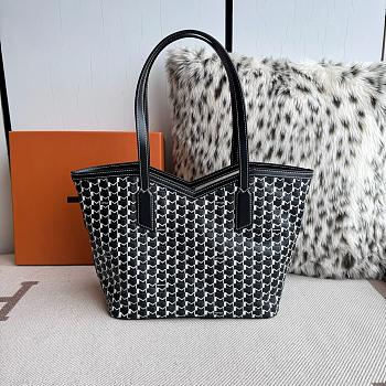 Fortok Moynat Canvas M Tote Bag Black Small 39×24×12cm