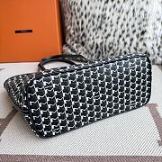 Fortok Moynat Canvas M Tote Bag Black Small 39×24×12cm - 6