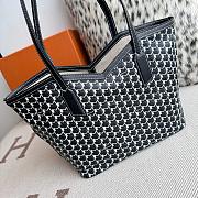 Fortok Moynat Canvas M Tote Bag Black Small 39×24×12cm - 2