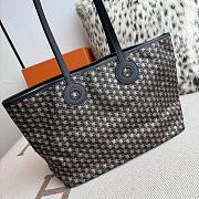Fortok Moynat Oh! Tote Ruban GM In Canvas Black Green Stripe Large 53×33×17cm  - 5