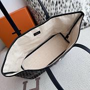 Fortok Moynat Oh! Tote Ruban GM In Canvas Black Green Stripe Medium 45×27×13.5cm - 6
