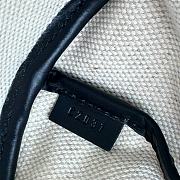 Fortok Moynat Oh! Tote Ruban GM In Canvas Black Blue Stripe Medium 45×27×13.5cm - 5